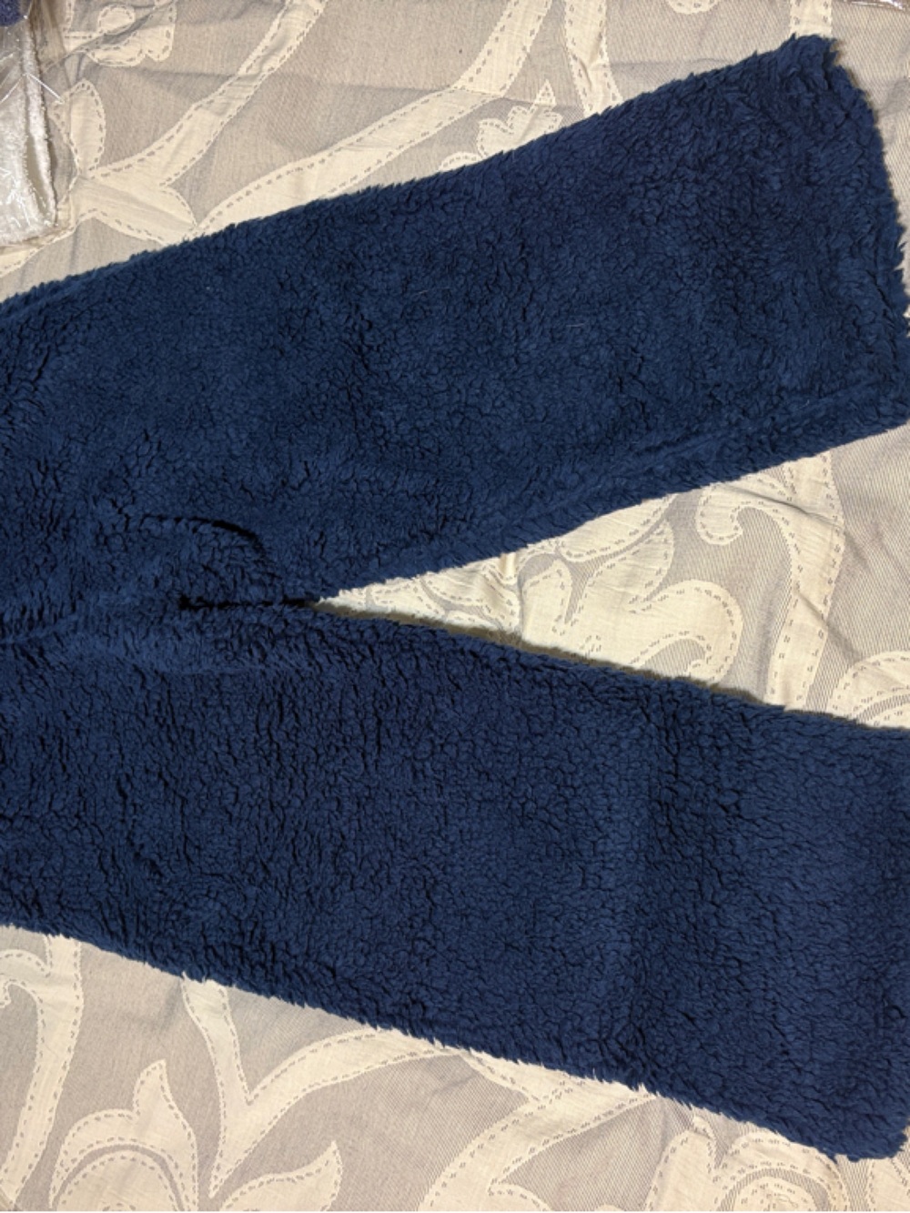 Plush Navy Fleece Kids Lounge Pants